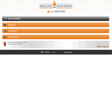 Tablet Screenshot of imobiliariasantamonica.com.br